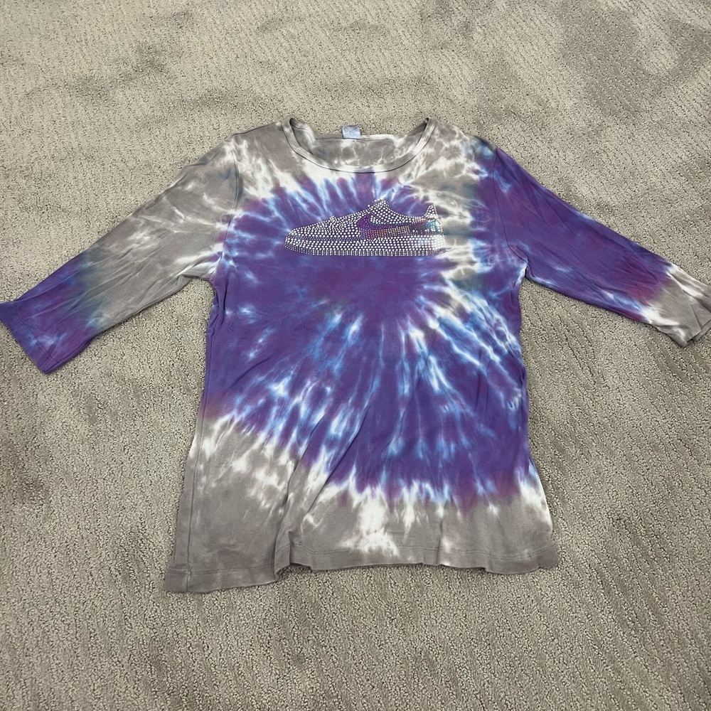 Alist Lemon tye dye 3/4 sleeve shirt